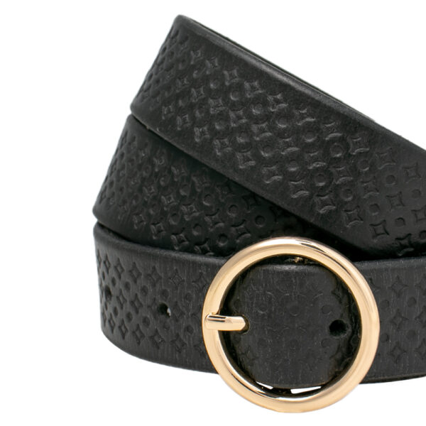 Airlie Black Women's Leather Belt