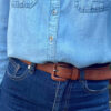 Evelyn Leather Belt in Tan   -  Almost Gone - Image 4