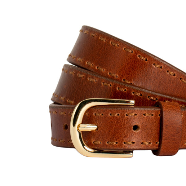 Clare Hand Laced Leather Belt - Image 7