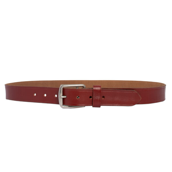 Women's Cherry Red Leather Belt   -  *Exclusive Online Offer* - Image 3