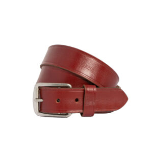Women's Cherry Red Leather Belt   -  *Exclusive Online Offer*